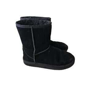 Koolaburra By Uggs Black Felt Boots Size 5